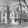 <p><strong>Queen Anne</strong>: Officers&#39; Quarters (Building 5; built 1886), view northwest, ca. 1935.</p>